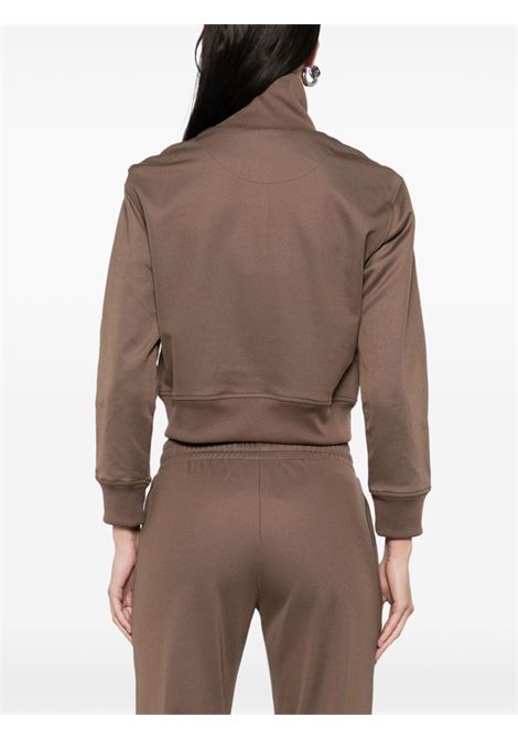 Brown logo-appliqué sweatshirt The Attico - women THE ATTICO | 250WCF00022JJJ055AA064